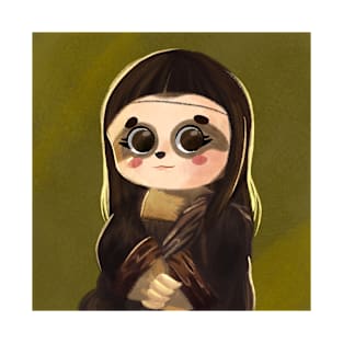 slowlisa, beautiful sloth named lisa like monalisa T-Shirt