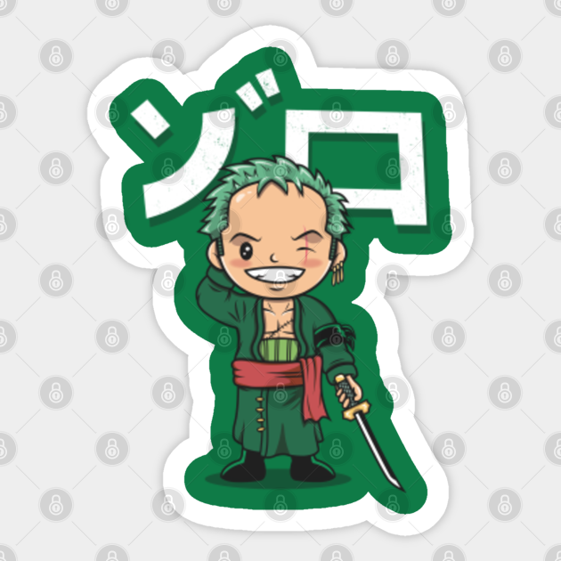 Kawaii Zoro Zoro Sticker Teepublic