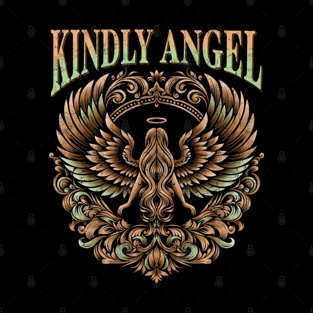 Kindly Angel with Ornaments and Wings by ilhnklv