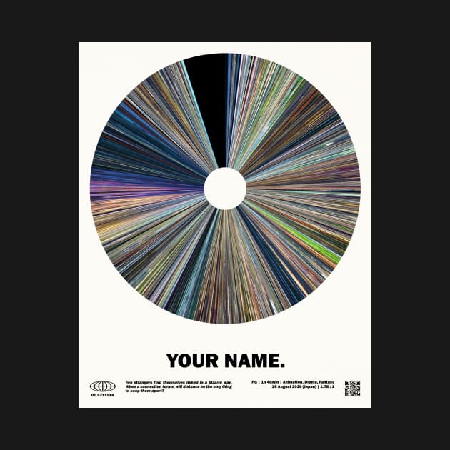 minimal_Your Name Warp Barcode Anime by silver-light