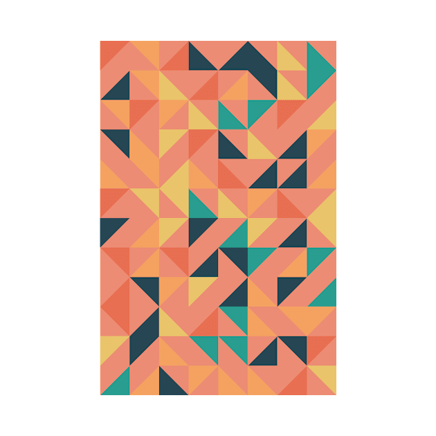 Creative Geometric Colourful Triangle Pattern #32 by Trendy-Now