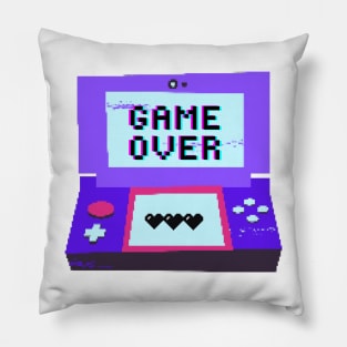 Game Over Glitch Pixel Pillow