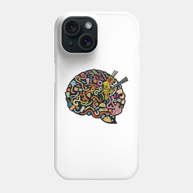 Noodle Mind Palace, Thinknoodles Phone Case by SimpliPrinter