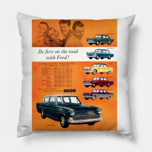 Vintage Ford car advert Pillow