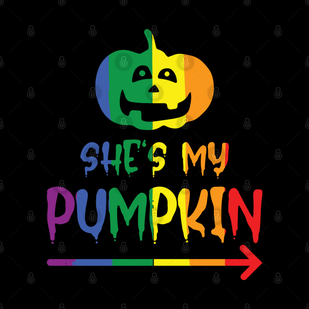 Halloween Partnershirt She`s my Pumpkin by Lin-Eve