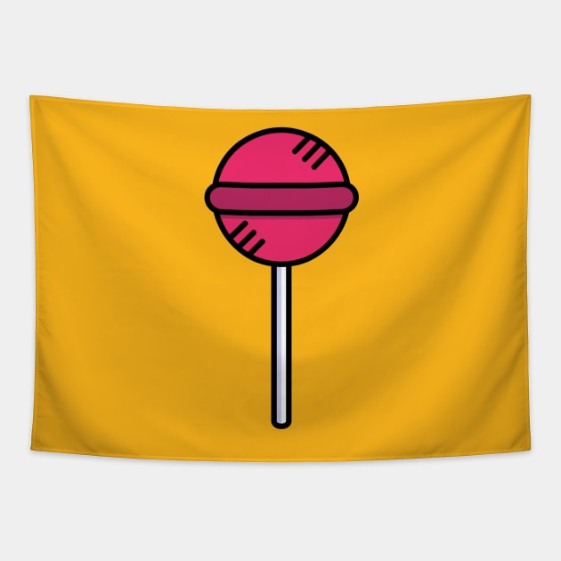 Cute lollipop - Icon Tapestry by Lionti_design