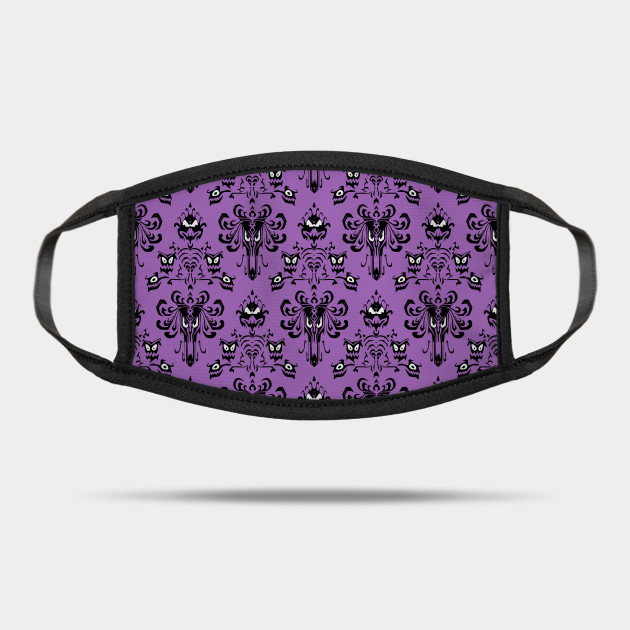 haunted pattern wallpaper haunted mansion mask teepublic teepublic