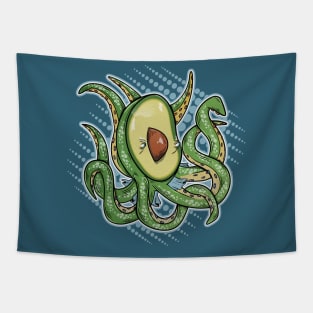 Octopus Avocado Tapestry