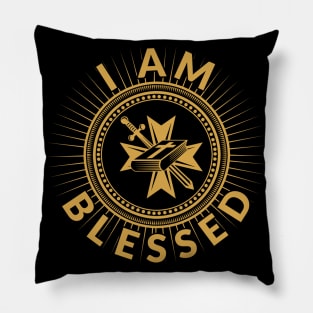 I Am Blessed Christian Affirmation Gift Pillow