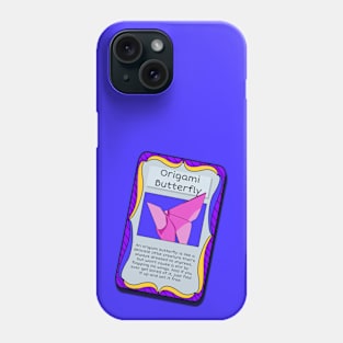 Origami Trading Card - Butterfly Phone Case