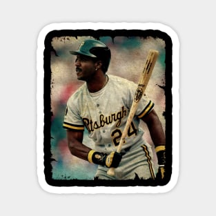 Barry Bonds in Pittsburgh Pirates Magnet