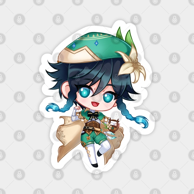 Venti chibi Magnet by HellaKumii