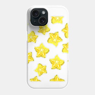 star fruit pattern Phone Case