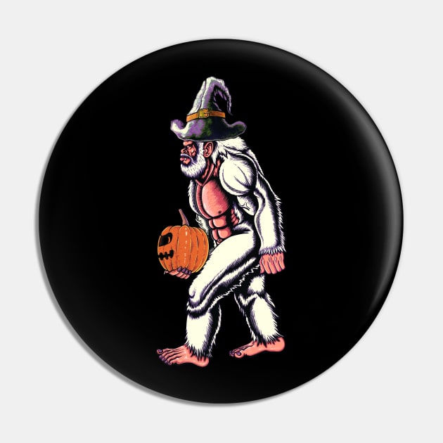 Yeti Halloween pumpkin Pin by Artardishop