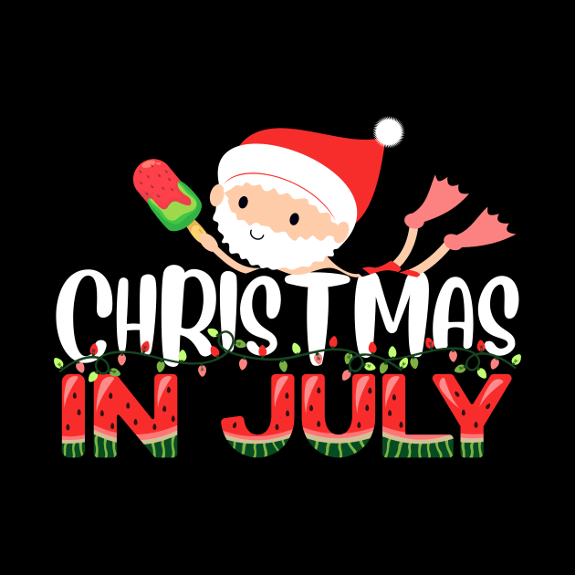 christmas in july watermelon ice pops, fun christmas in july by IYearDesign