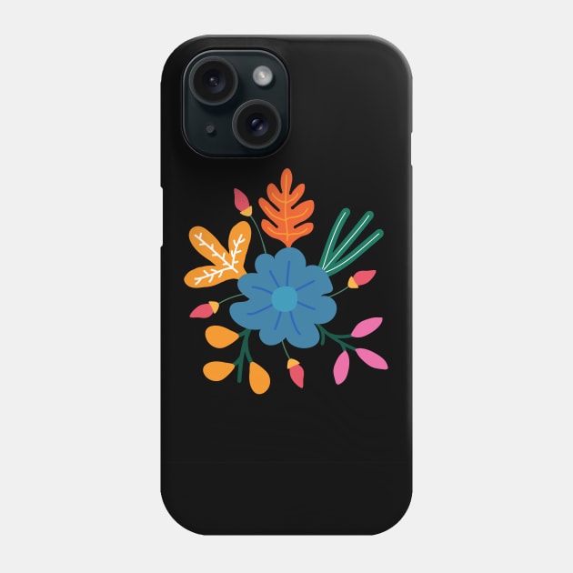 Tropical floral motif Phone Case by dewarafoni