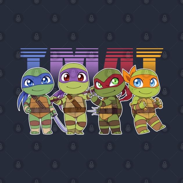 Chibi Heroes in a Half-Shell by nerdinsandals