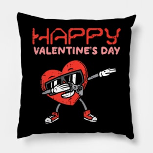 Happy Valentines Day Dab Heart Gamer Valentine Boys Kids Pillow