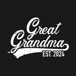 Great grandma est. 2024  pregnancy announcement T-Shirt