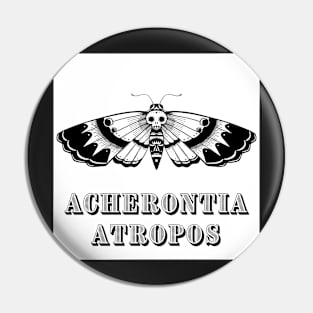 Deathhead Moth Interactive Art Pin