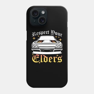 Funny Car Guy Classic Muscle Car Respect Your Elders Phone Case