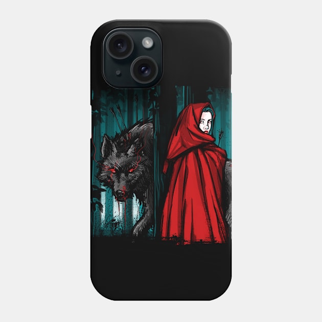 Red Ridding Hood Phone Case by Habuza