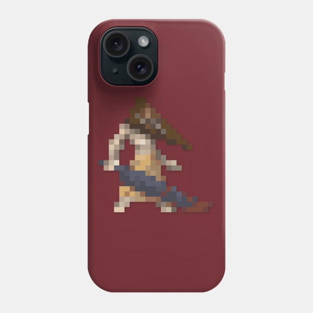 Pyramid Head low-res pixelart Phone Case by JinnPixel