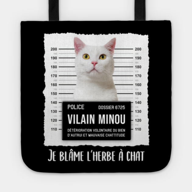 Cadeau Humoristique Pour Proprietaires De Chat Blanc Chat Drole Tote Teepublic
