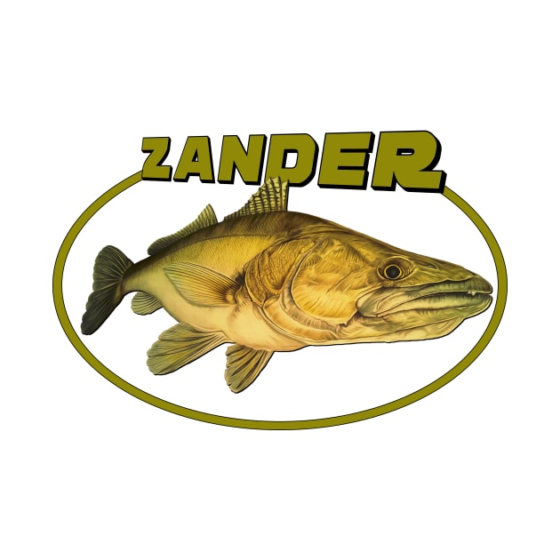 ZANDER FISH by Art by Paul