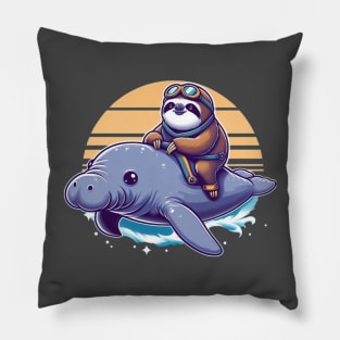 Manatee Sloth Pillow