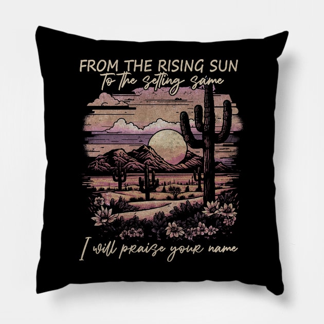 Vintage From The Rising Sun Funny Gift Pillow by DesignDRart