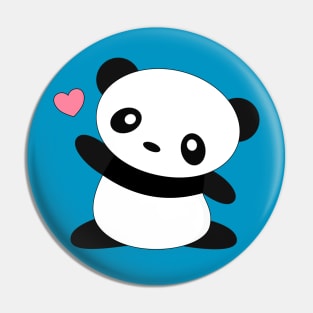 Kawaii Cute Panda Bear T-Shirt Pin