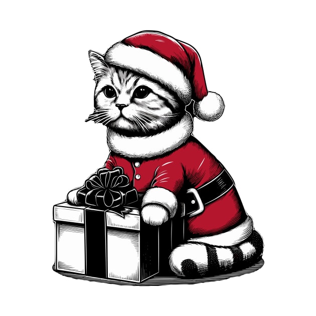Christmas cat by Rizstor