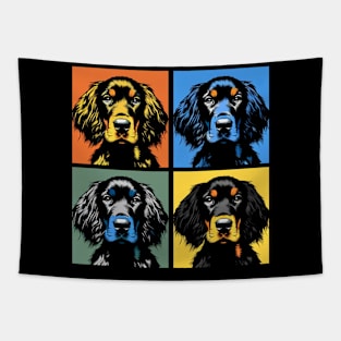 Pop Retro Gordon Setter Art - Cute Puppy Tapestry