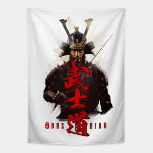 Bushido X Samurai Calligraphy Art Tapestry