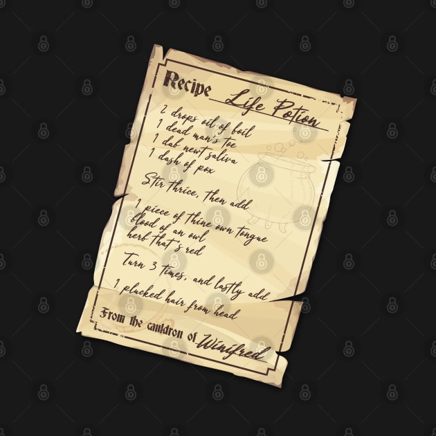 Life Potion Recipe by NinthStreetShirts