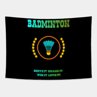 Badminton Smash it Tapestry