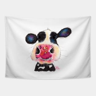 NoSeY CoW ' BuBBLeS ' by SHiRLeY MacARTHuR Tapestry