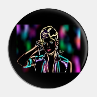 Neon Legend Of Billie Jean Pin