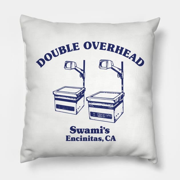 Double Overhead Swami's, Encinitas, CA Pillow by Double Overhead