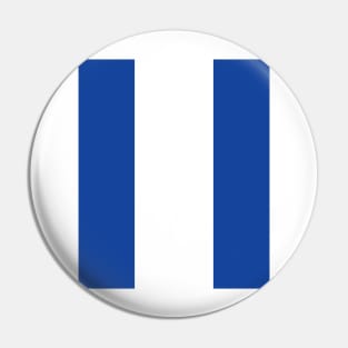 Classic Birmingham City 1970s Blue and White Stripe Pin