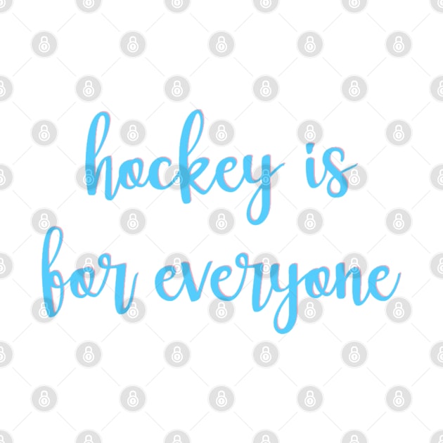 hockey is for everyone - trans flag by cartershart