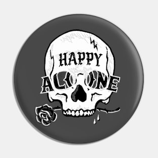 Happy Alone Pin