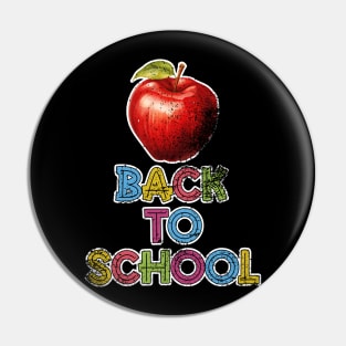 Back To School Apple For Teacher Pin