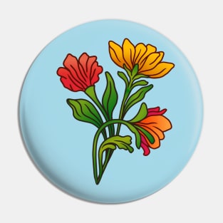 Flower Garden Pin