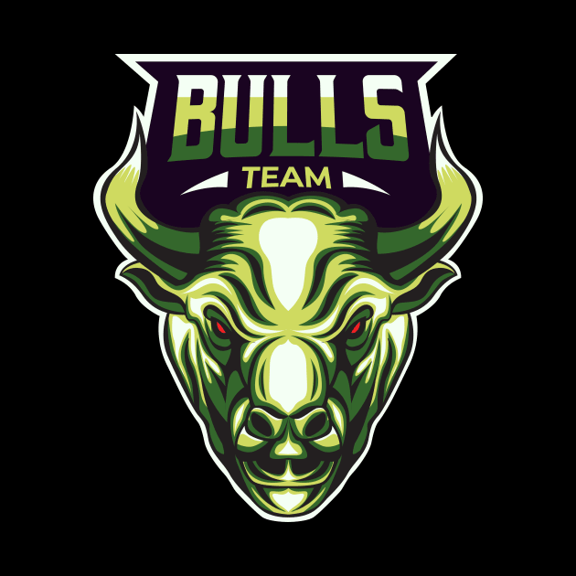 Bulls team by Marciano Graphic
