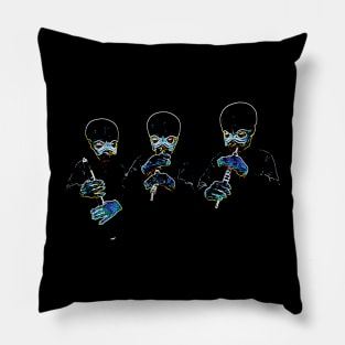 SIMPLE ABSTRACT MUSICAL ALIEN Pillow