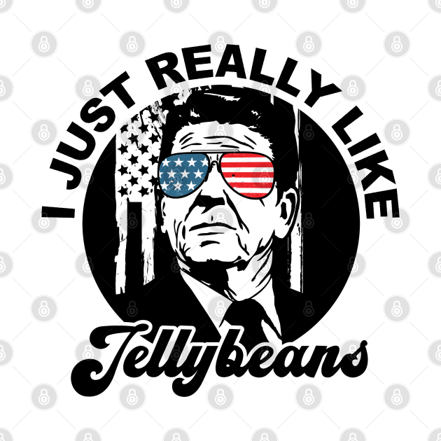 Discover Ronald Reagan Loves His Jellybeans Cool Vintage Classic - Ronald Reagan - T-Shirt