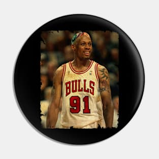 Dennis Rodman - Vintage Design Of Basketball Pin