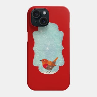 Red Robin in the Snow Phone Case